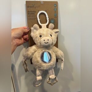 Dreamgro Plush Activity Buddy with Mirror - Cream